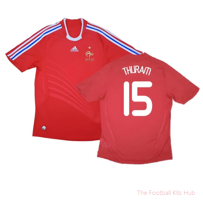 France 2008-10 Away Shirt (XXL) (Good) (Thuram 15)-unisoccer store
